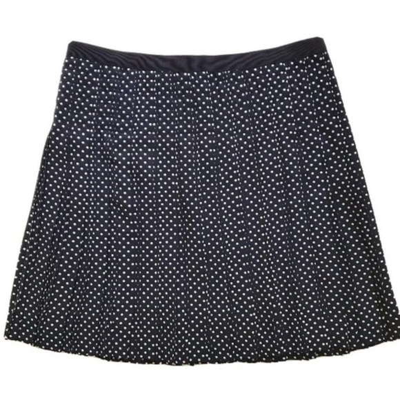J. Crew Blue and White Polka Dot Skirt Size 4 - Picture 3 of 9